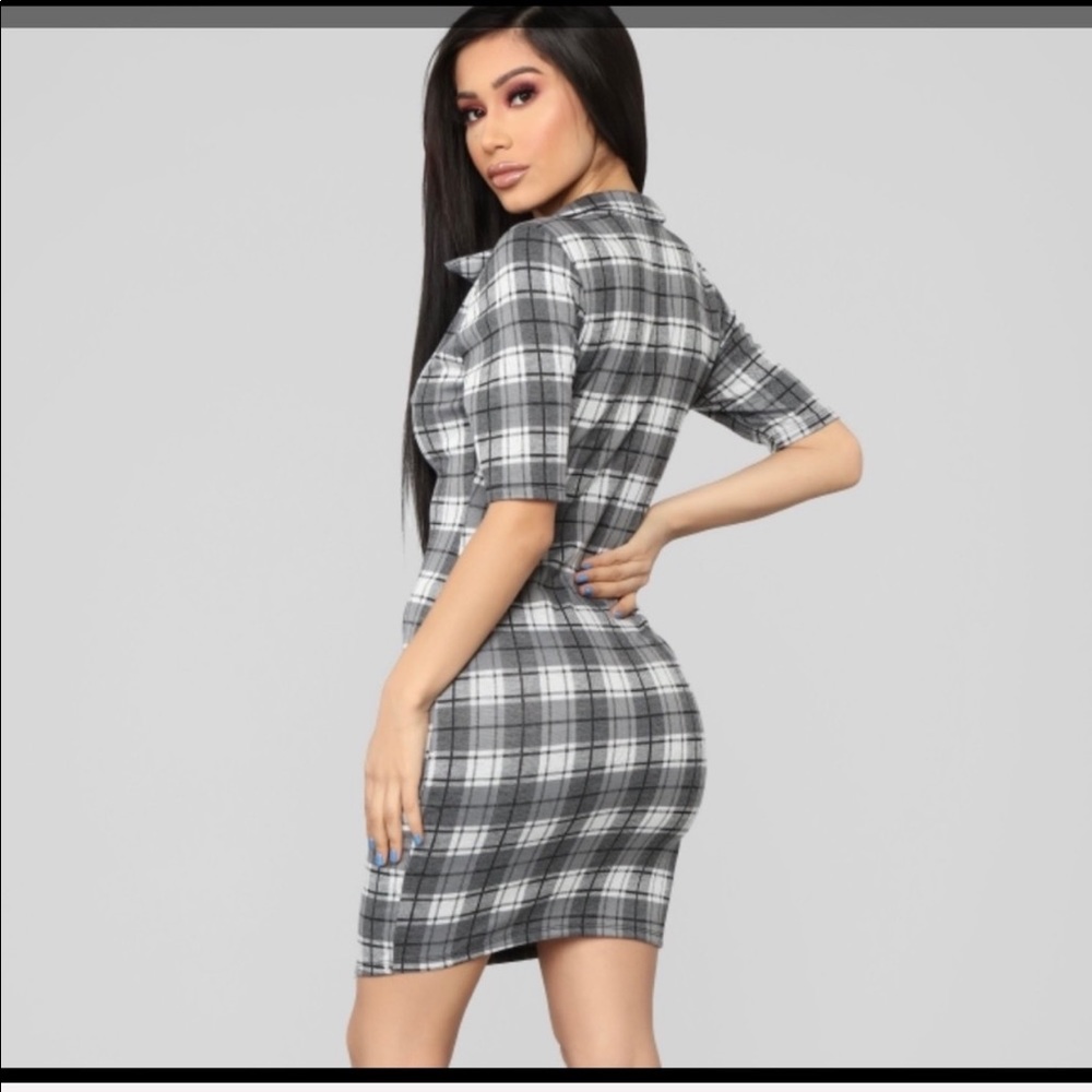 FASHION NOVA Plaid Dress